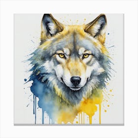 Wolf Painting Canvas Print