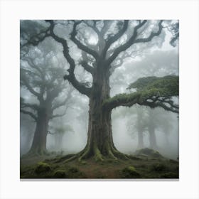 Foggy Forest Canvas Print