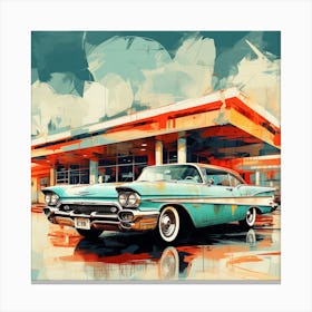 Retro Car Canvas Print