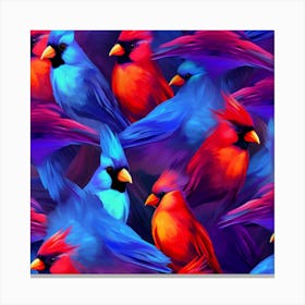 Cardinal Birds 2 Canvas Print