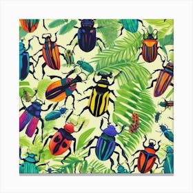 Tropical bugs Canvas Print