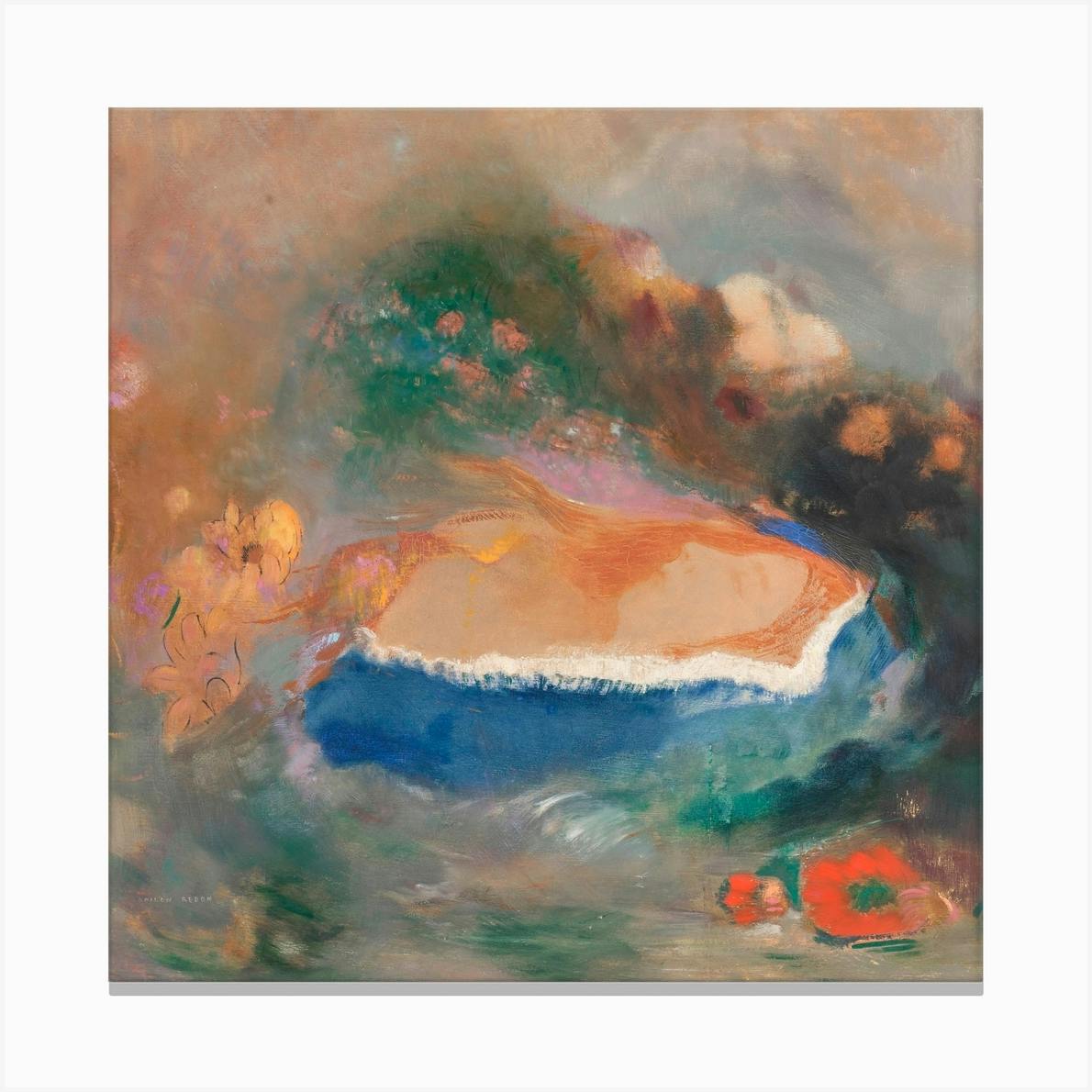 Ophelia painting by Odilon Redon ART CANVAS PRINT 