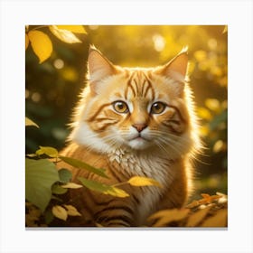 Orange Tabby Cat Canvas Print