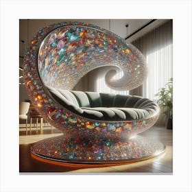 Lucite Chair Canvas Print