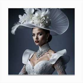 White Hat 9 Canvas Print