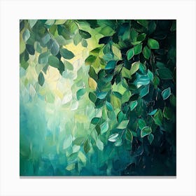 Green Leaves 1 Canvas Print