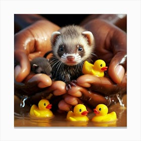 Ferrets Canvas Print