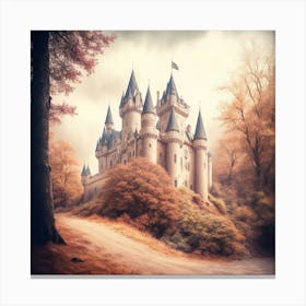 Castle In The Woods Canvas Print