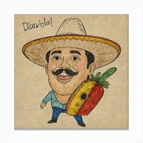 Mexican Man Canvas Print