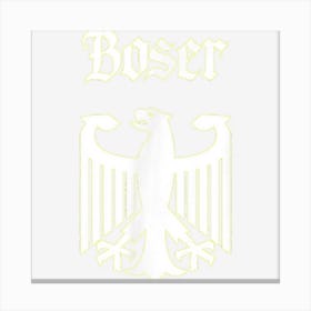 Boser German Surname Family Last Name Deutschland Canvas Print