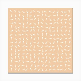 Abstract Pattern Peach Fuzz Canvas Print