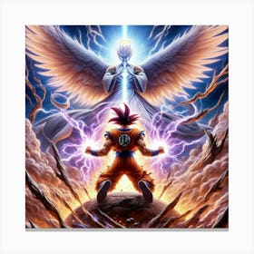 "Goku Vs. Winged Warrior" [Risky Sigma] Canvas Print