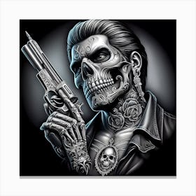 Day Of The Dead Skull Canvas Print