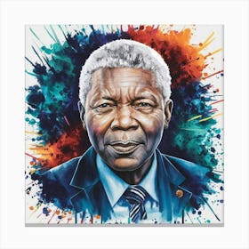 Nelson Mandela 38 Canvas Print