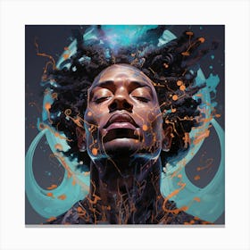 Man With Dreadlocks Canvas Print