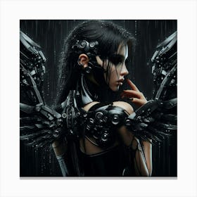 Girl With Wings Canvas Print