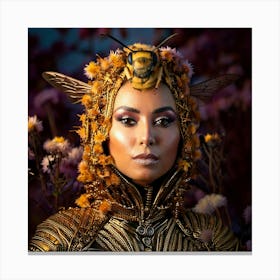 Firefly Regal Bee Human Hybrid In A Surreal Portrait 60146 (2) Canvas Print