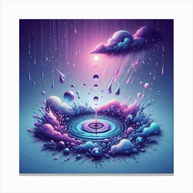 Raining Water Canvas Print