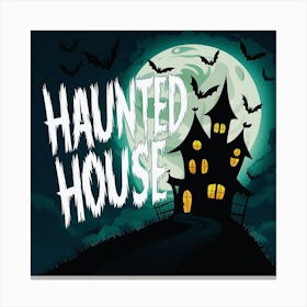 Happy halloween Illustration Spooky Horror devi background6 (1) Canvas Print