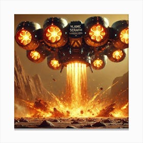 Flame Seraph Incendiary Missiles Canvas Print