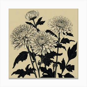 Chrysanthemums 7 Canvas Print