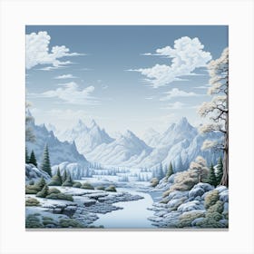 Winter Landscape Canvas Print