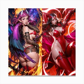 Sexy Devils 3 Canvas Print