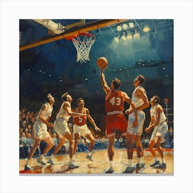 Basketball Game 2 Canvas Print