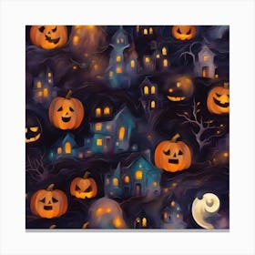 Halloween Pumpkins Canvas Print