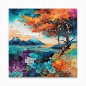 Tree In The Sky Canvas Print