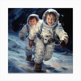Astronaut Child 4 Canvas Print