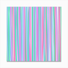 Stripes in Pastels Canvas Print