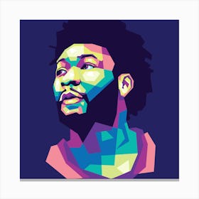 Marcus Smart Basketball Paper Poster Celtics Wpap Canvas Print