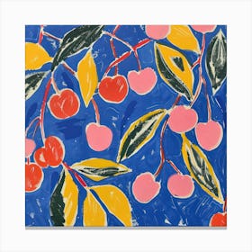 Cherries Matisse Style 2 Canvas Print