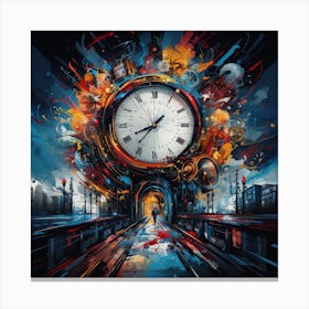 Clockwork City Canvas Print