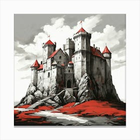 Castle On A Hill Canvas Print