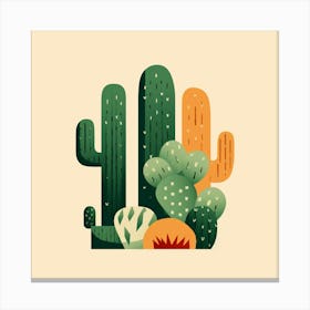 Cactus Illustration 6 Canvas Print