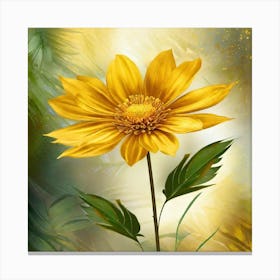 Yellow Daisy 1 Canvas Print