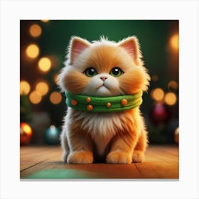 Christmas Cat Canvas Print