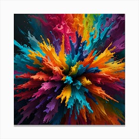 Colorful Explosion Canvas Print