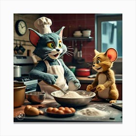 Tom And Jerry Canvas Print