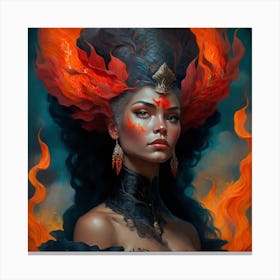 Fire Queen 1 Canvas Print