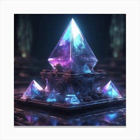 Crystal Pyramid Canvas Print