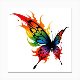 Rainbow Butterfly 22 Canvas Print