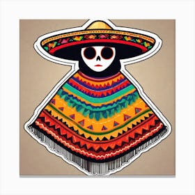 Mexican Skull 9 Canvas Print