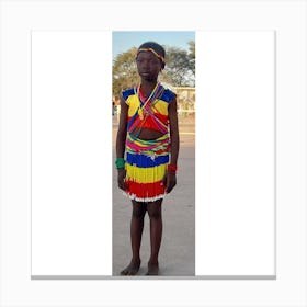 Child In Traditional Dress Canvas Print