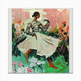 Dancer In The Garden Canvas Print