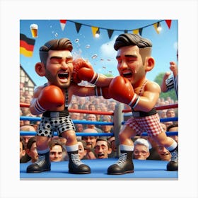 Boxing Match 3 Canvas Print