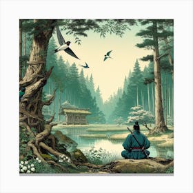 Japanese Forest Canvas Print