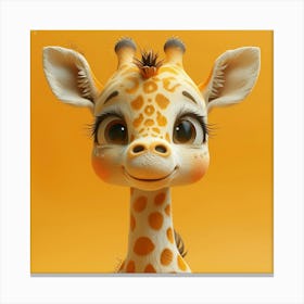 Cute Giraffe 15 Canvas Print